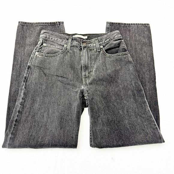 Levi's Dad Jean Charcoal Loose Fit Charcoal Black Denim Pants Size 25 - Picture 4 of 9